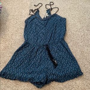 American eagle patterned romper